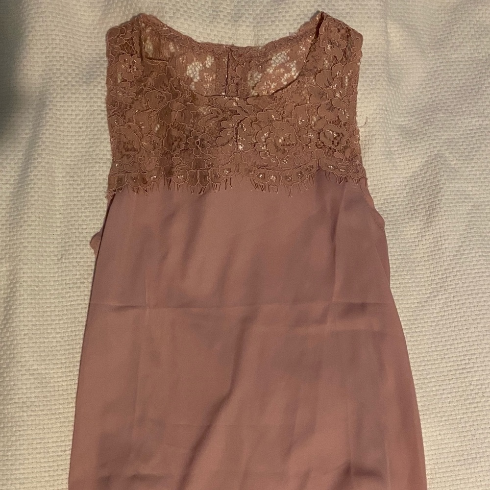 lace pink tank top